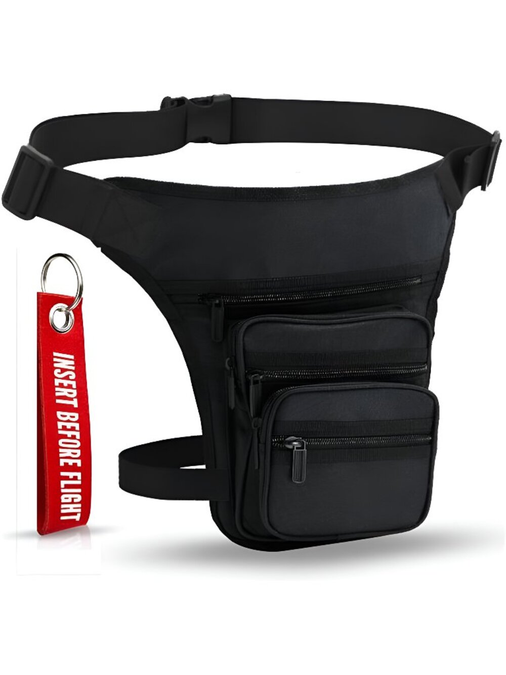Leg Bag Motorcycle Thigh Bag, 5 Pockets, Water Resistant for Men /Women